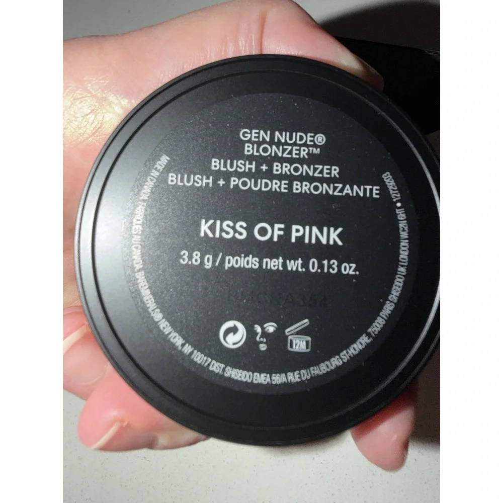 bareMinerals Gen Nude Blonzer Blush + Bronzer KISS OF PINK 0.13 oz 3.8g NIB